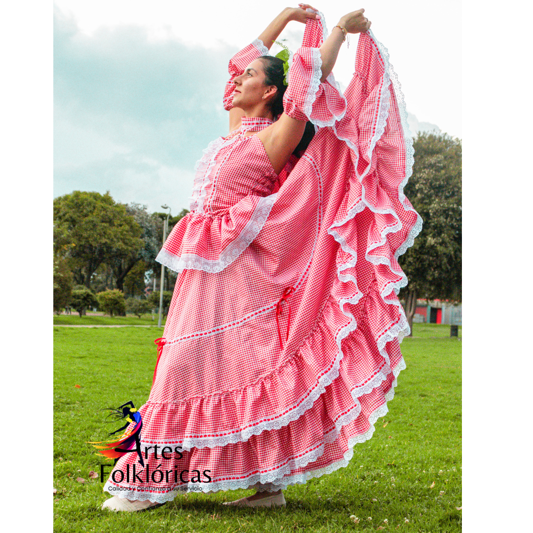 Traje cumbia dama doble rotonda